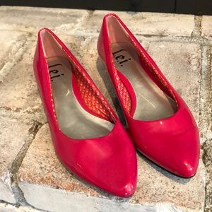 Hot pink flats size 7
